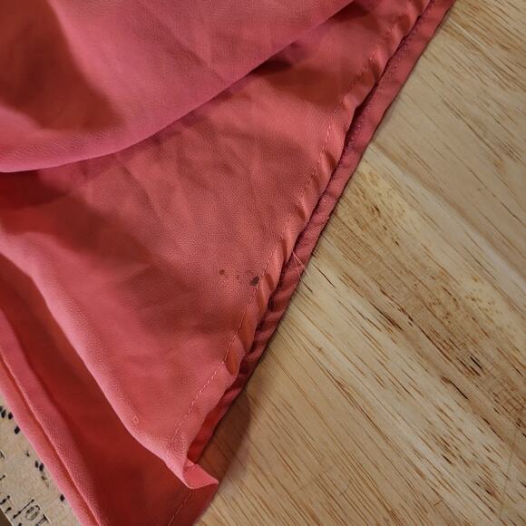 Pink Polyester Sleeveless Midi Dress Turquoise Detail 20" Pit 2 Pit - Picture 11 of 11